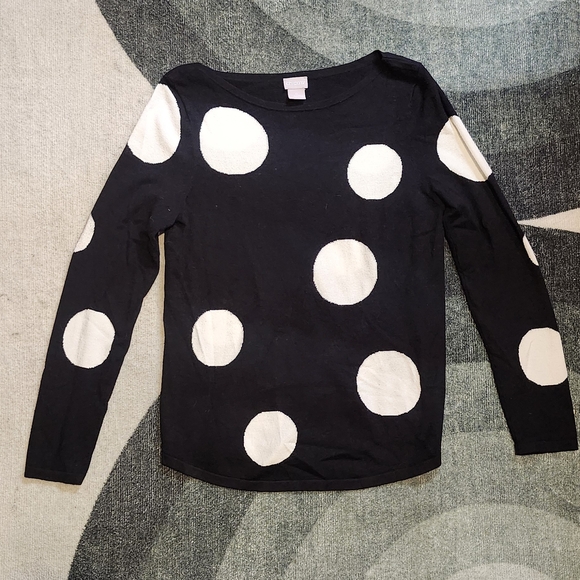 Chico's Polka Dot Knit Top - Picture 3 of 5